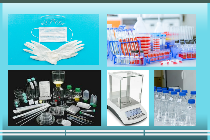 Laboratory glassware and consumables
