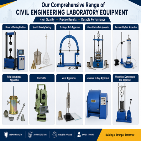 Our Comprehensive Range of Civil Engineering Laboratory Equipment