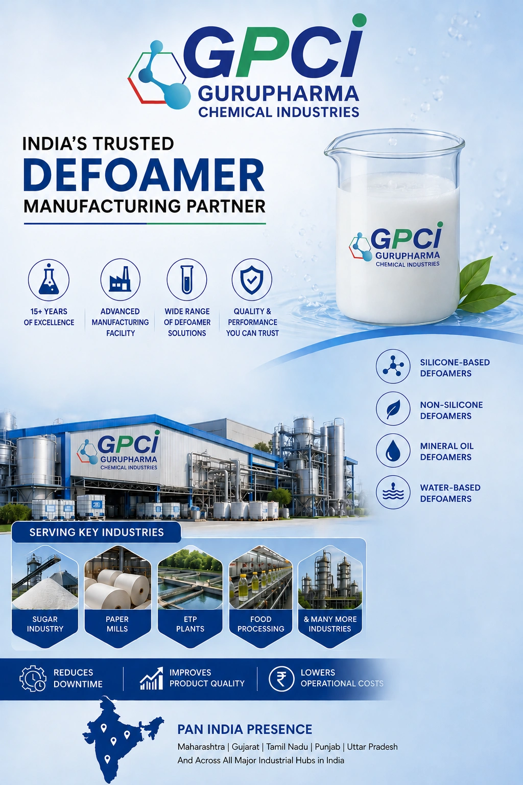Defoamer Chemicals supplier in India